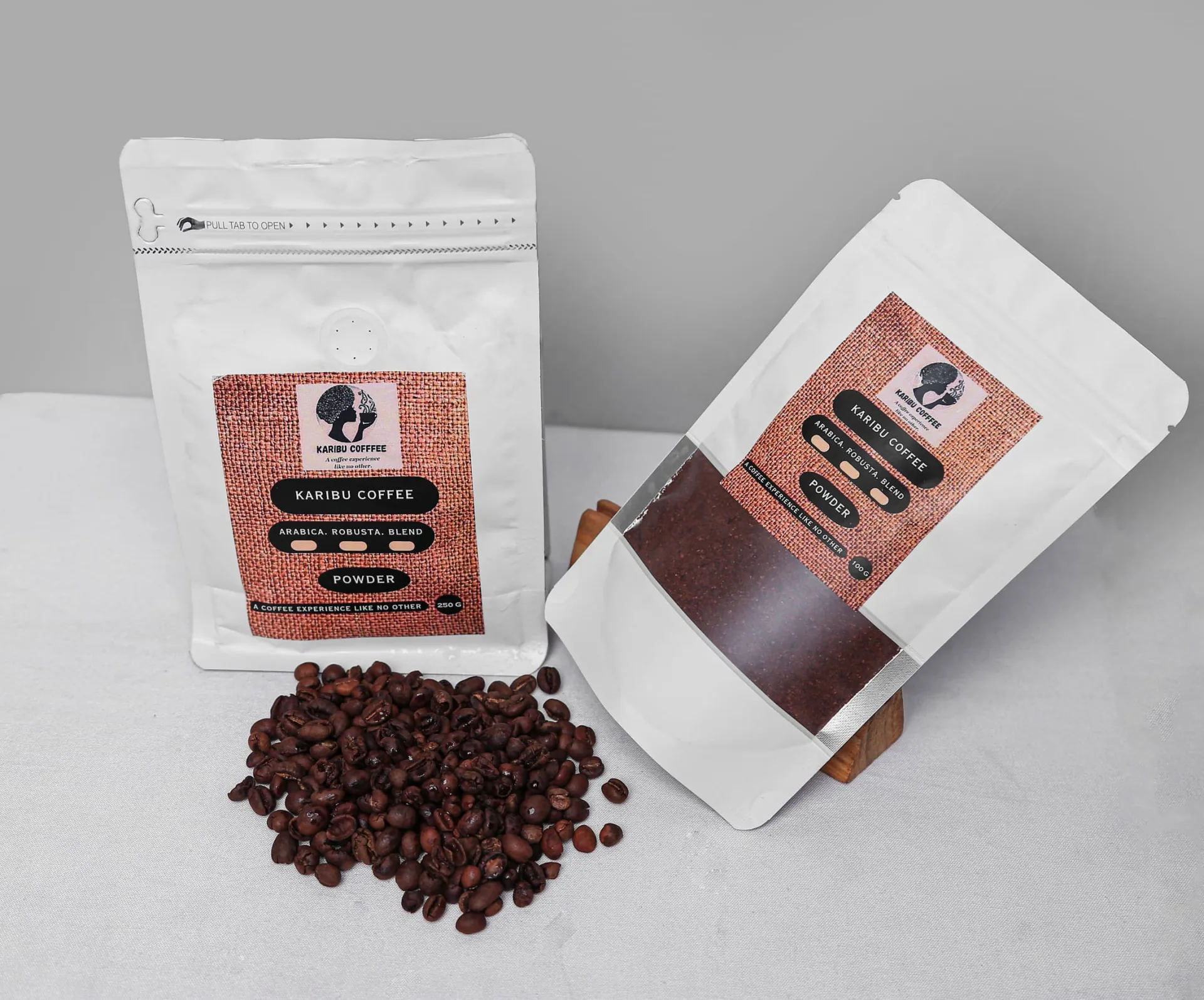 Karibu Coffee Powder (Arabica, Robusta blend)